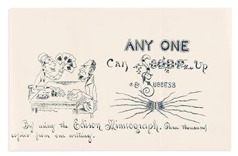 (SCIENCE & TECHNOLOGY.) The Edison Mimeograph, Invented by Thomas A. Edison.